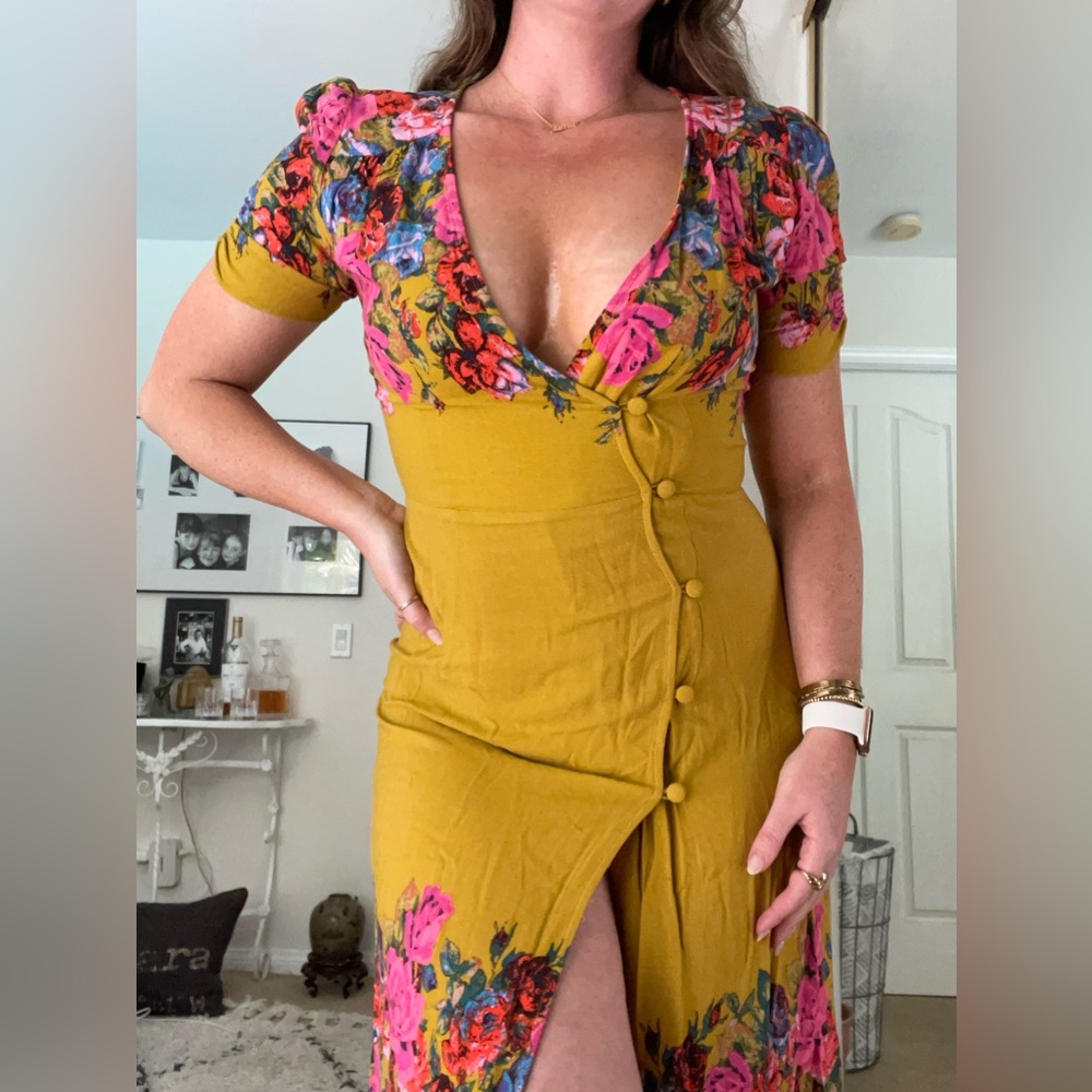 Stunning Free People Vintage Floral Aesthetic Dress